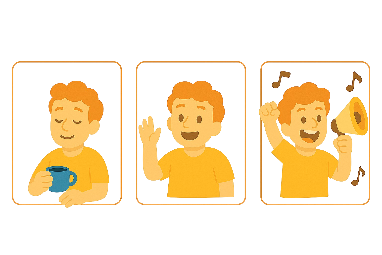 Phone screen showing multiple wake‑up styles